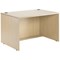 Jemini Reception Modular Straight Desk Unit, 1200x800x740mm, Maple