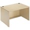 Jemini Reception Modular Straight Desk Unit, 1200x800x740mm, Maple