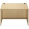 Jemini Reception Modular Straight Desk Unit, 1200x800x740mm, Maple