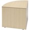 Jemini Reception Modular Corner Desk Unit, 800x800x740mm, Maple