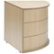 Jemini Reception Modular Corner Desk Unit, 800x800x740mm, Maple