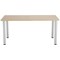 Jemini Rectangular Meeting Table, 1200x800x730mm, Maple