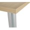 Jemini Rectangular Meeting Table, 1200x800x730mm, Maple