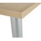 Jemini Rectangular Meeting Table, 1600x800x730mm, Maple