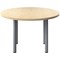 Jemini Circular Meeting Table, 1200x1200x730mm, Maple