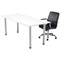 Jemini Rectangular Meeting Table, 1800x800x730mm, White