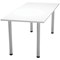 Jemini Rectangular Meeting Table, 1800x800x730mm, White