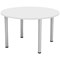 Jemini Circular Meeting Table, 1200x1200x730mm, White