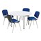 Jemini Circular Meeting Table, 1200x1200x730mm, White