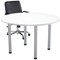 Jemini Circular Meeting Table, 1200x1200x730mm, White