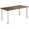 Jemini Rectangular Meeting Table, 1200x800x730mm, Walnut