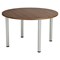 Jemini Circular Meeting Table, 1200x1200x730mm, Walnut