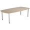 Jemini Boardroom Table, 1800mm, Grey Oak