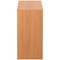 Serrion Premium Low Bookcase, 1 Shelf, 800mm High, Beech