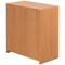 Serrion Premium Low Bookcase, 1 Shelf, 800mm High, Beech