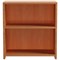 Serrion Premium Low Bookcase, 1 Shelf, 800mm High, Beech