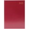 Q-Connect A4 Desk Diary, Day Per Page, Burgundy, 2025