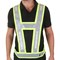 Light-Vest Harness With Red Lights Shoulder And Back, Saturn Yellow