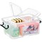 Strata Smart Box With Clip-On Folding Lid, 12 Litres, Clear