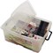 Strata Smart Box With Clip-On Folding Lid, 24 Litres, Clear