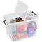 Strata Smart Box With Clip-On Folding Lid, 40 Litres, Clear