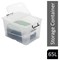 Strata Smart Box With Clip-On Folding Lid, 65 Litres, Clear