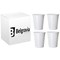 Plastic Water Cups, 199ml, White, Pack of 100