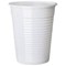 Plastic Water Cups, 199ml, White, Pack of 100