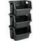 Strata Heavy Duty Stackable Crate, 35 Litres, Black