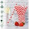 Belgravia Paper Stripey Straws, Red & White, Pack of 500