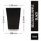 Belgravia Triple Walled Ripple Paper Cups, 16oz, Black, Pack of 25