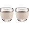 Bodum Pavina White Glass Set, 100ml, Pack of 2