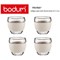 Bodum Pavina White Glass Set, 100ml, Pack of 2