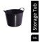 Gorilla Recycled Flexi Tub, 14 Litre, Black