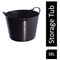 Gorilla Recycled Flexi Tub, 38 Litre, Black