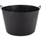 Gorilla Recycled Flexi Tub, 75 Litre, Black