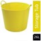 Gorilla Flexi Tub, 26 Litre, Yellow