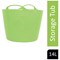 Gorilla Flexi Tub, 14 Litre, Light Green