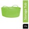 Gorilla Shallow Flexi Tub, 15 Litre, Light Green