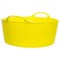 Gorilla Shallow Flexi Tub, 15 Litre, Yellow