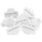 Versapak Numbered T2 Tamper Evident Security Seals, White, Pack of 500