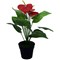 Fixtures Artificial Green & Red Leaves Plant, 40cm