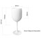 Belgravia Plastic Wine/Champagne Glasses, White, Pack of 6