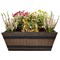 Fixtures Barrel Design Light Brown Trough, 50.8cm x 25.4cm x 19cm