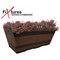 Fixtures Barrel Design Light Brown Trough, 50.8cm x 25.4cm x 19cm