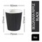 Belgravia Triple Walled Ripple Paper Cups, 8oz, Black, Pack of 25