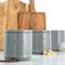 Accents Tea/Coffee/Sugar Canisters Set, Charcoal