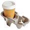 Belgravia Disposables Moulded Pulp 2 Cup Carrier, Pack of 180