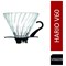 Hario V60 Glass Coffee Dripper, Size 02, Black