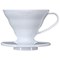 Hario V60 Plastic Coffee Dripper, Size 01, White